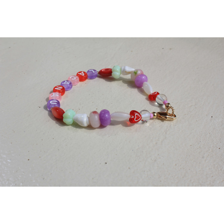 Bracelet Lacanau rouge