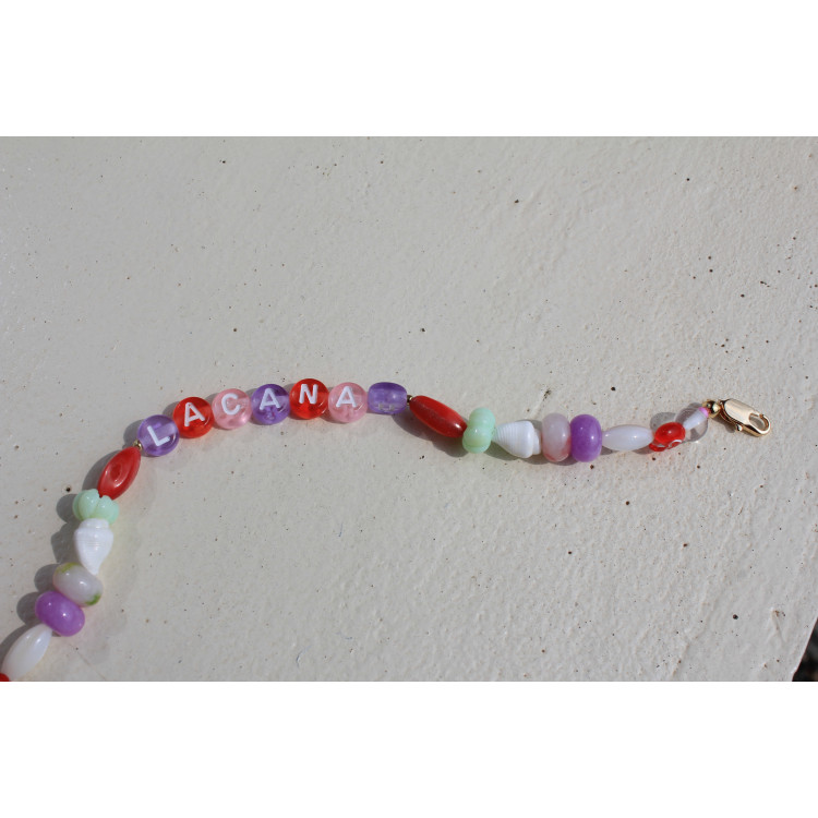 Bracelet Lacanau rouge