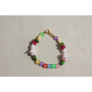 Bracelet Piquey rose