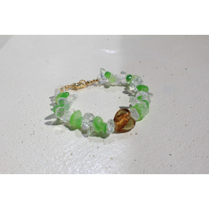 Bracelet Capri blanc et vert