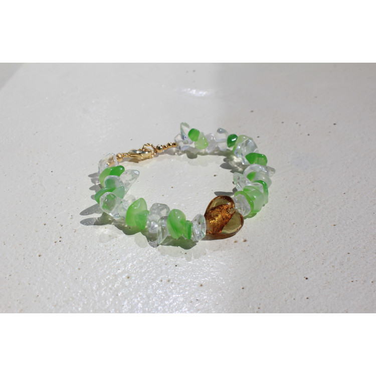 Bracelet Capri blanc et vert