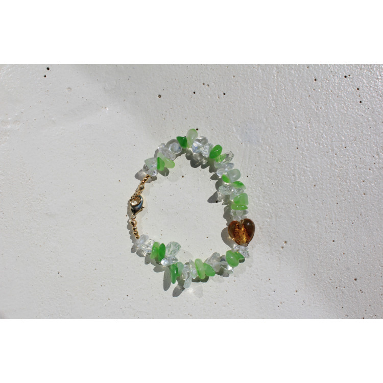 Bracelet Capri blanc et vert