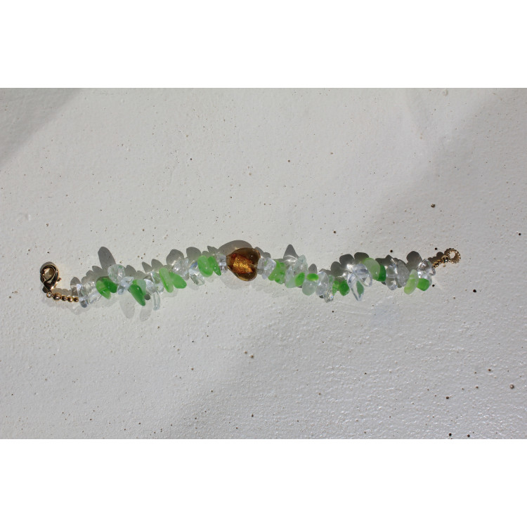 Bracelet Capri blanc et vert