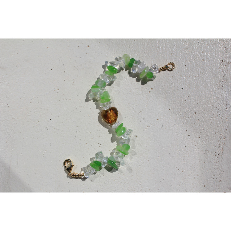 Bracelet Capri blanc et vert