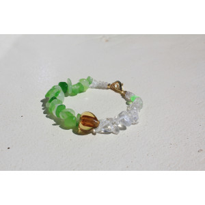 Bracelet Capri vert et blanc