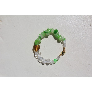 Bracelet Capri vert et blanc