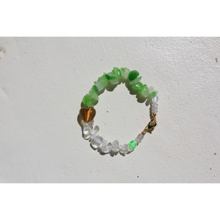 Bracelet Capri vert et blanc