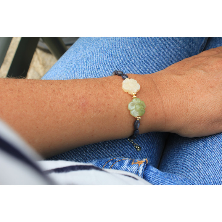 Bracelet Apolline vert kaki