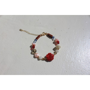 Bracelet Angèle bordeaux