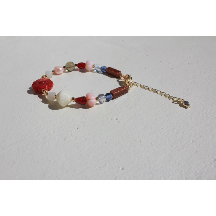 Bracelet Angèle bordeaux
