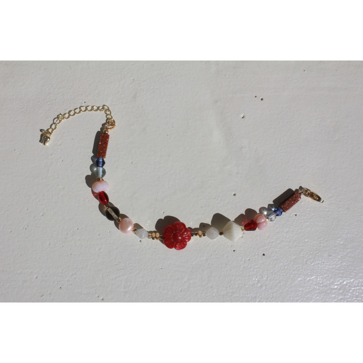 Bracelet Angèle bordeaux