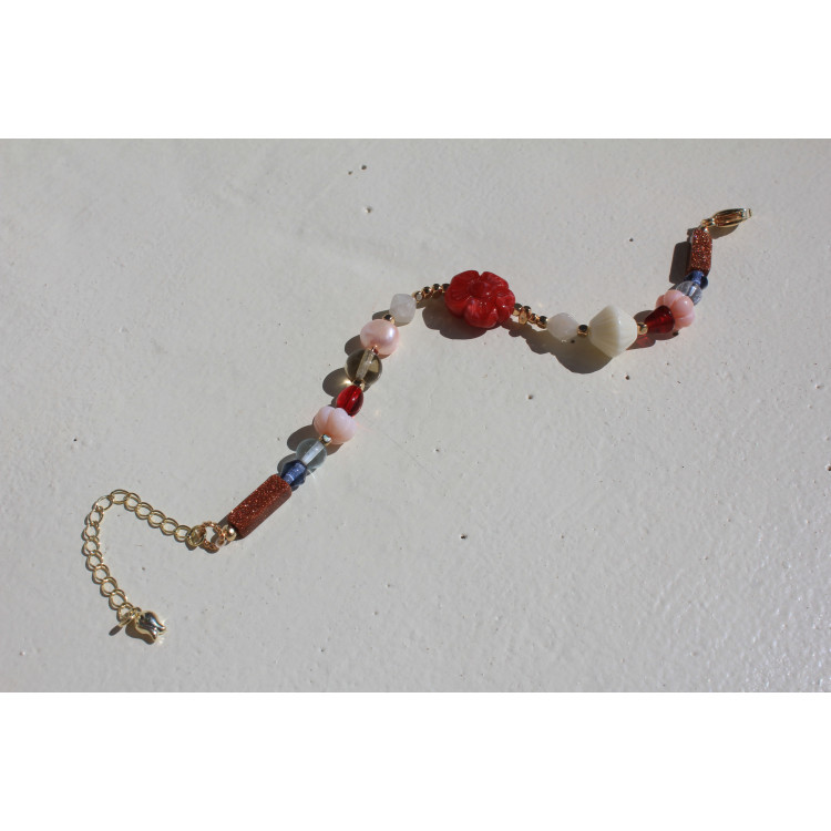 Bracelet Angèle bordeaux