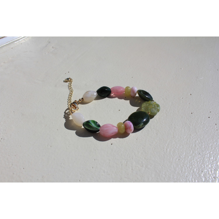 Bracelet Rose kaki