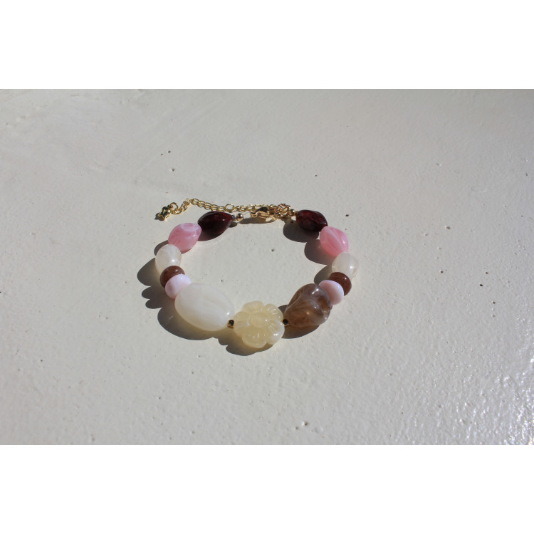 Bracelet Rose crème