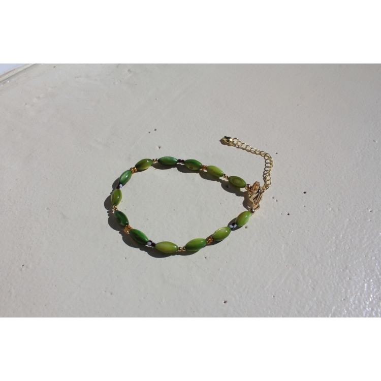 Bracelet Noée olive