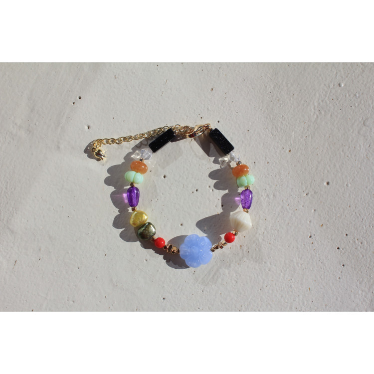 Bracelet Simone ciel cerise
