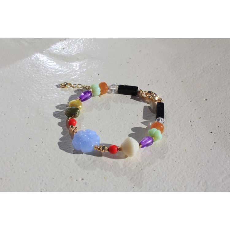 Bracelet Simone ciel cerise