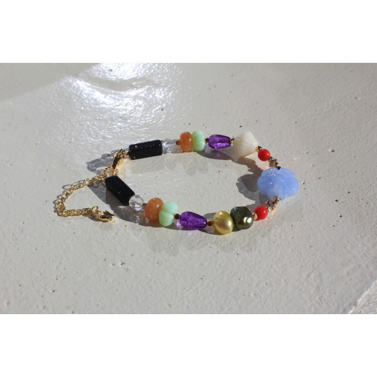 Bracelet Simone ciel cerise