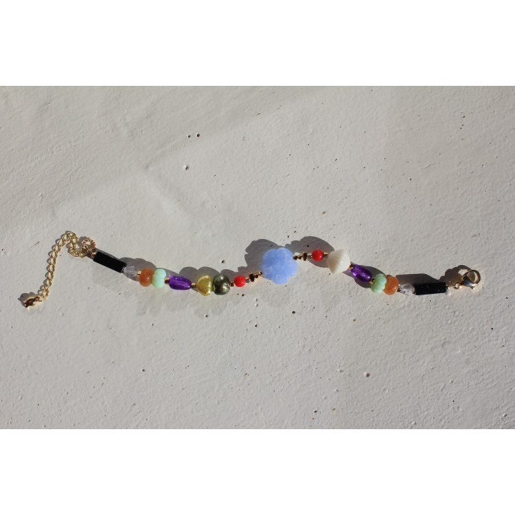 Bracelet Simone ciel cerise