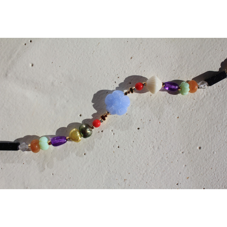 Bracelet Simone ciel cerise