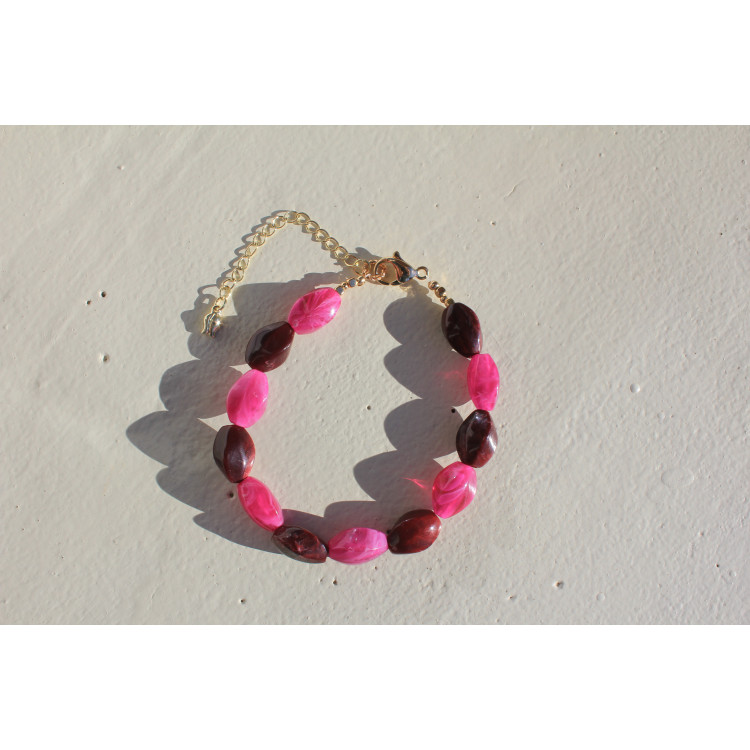 Bracelet Soraya bordeaux