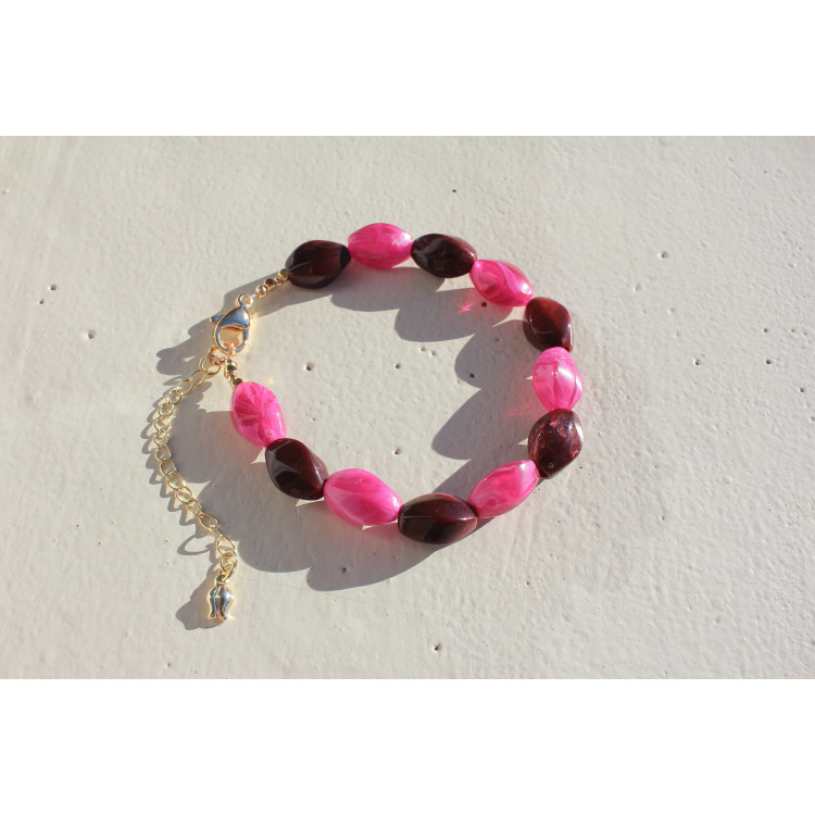 Bracelet Soraya bordeaux