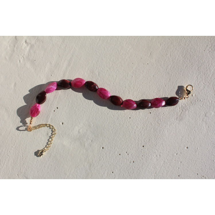 Bracelet Soraya bordeaux