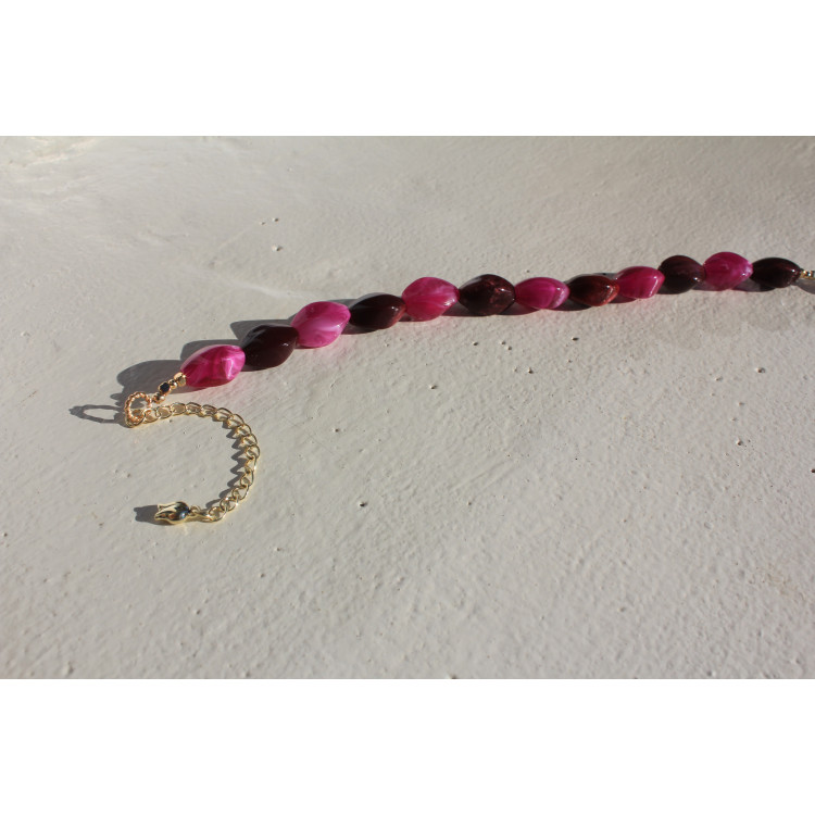 Bracelet Soraya bordeaux