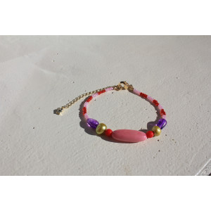 Bracelet Poppée rose