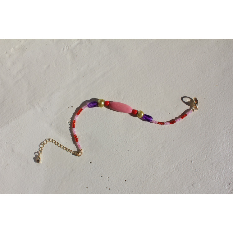 Bracelet Poppée rose