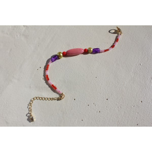 Bracelet Poppée rose